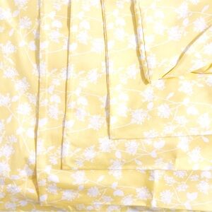 🖤6PC Martha Stewart Yellow Floral Bedding set